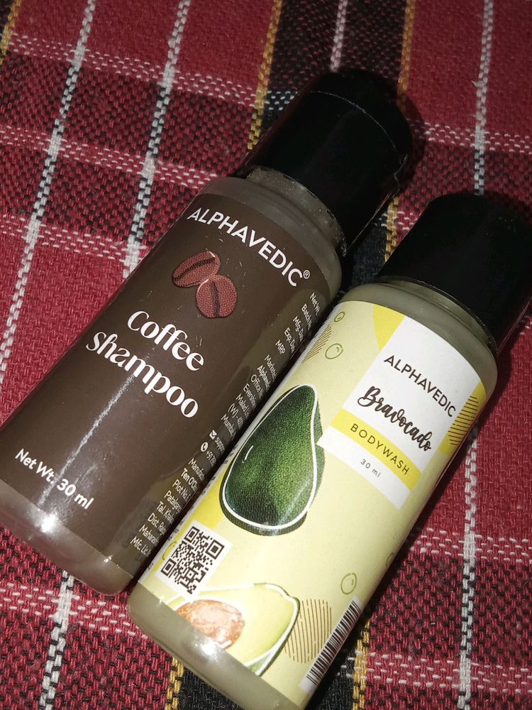 Combo Of Alphavedic Bodywash+ Coffee Shampoo 🎉✨