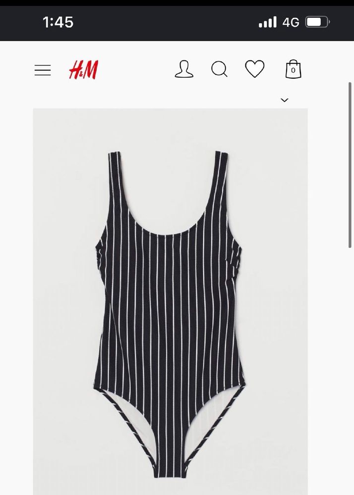 H&M Striped Bodysuit