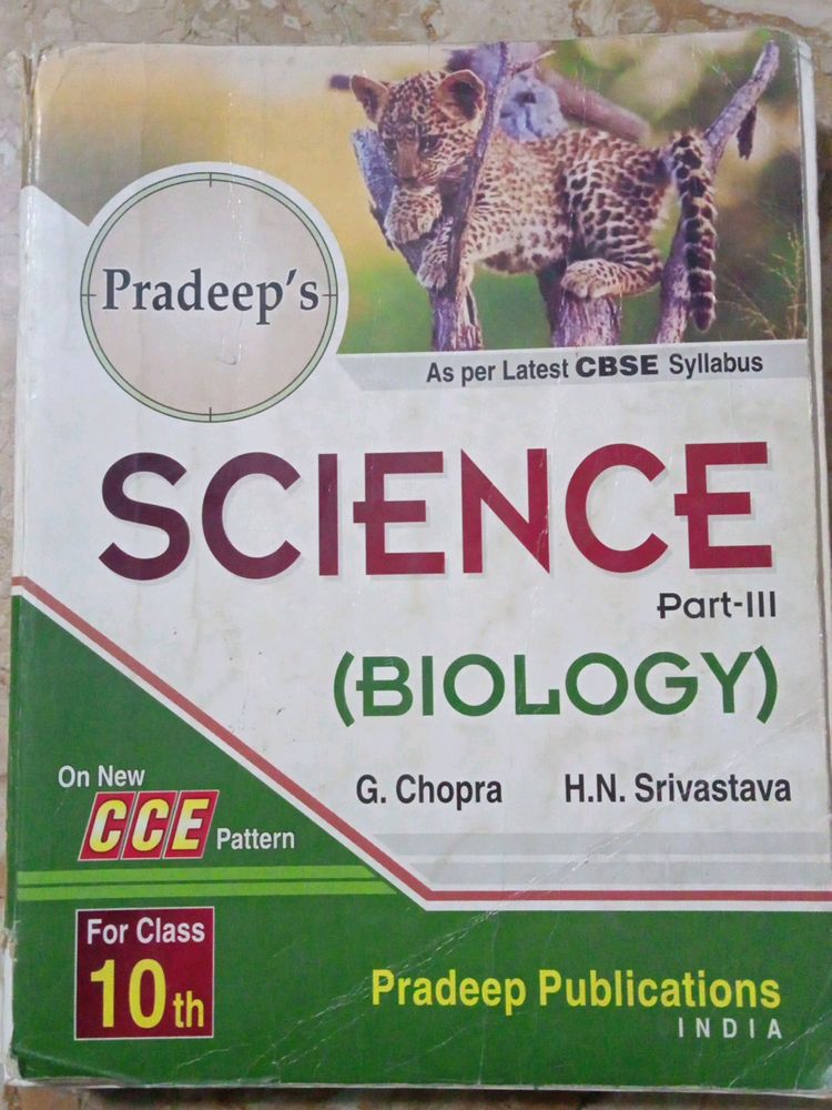 Pradeep's Science Part-III biology for class 10