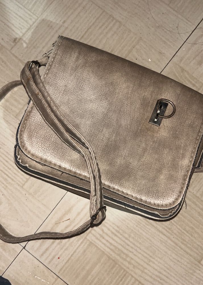 Khaki Color Sling Bag