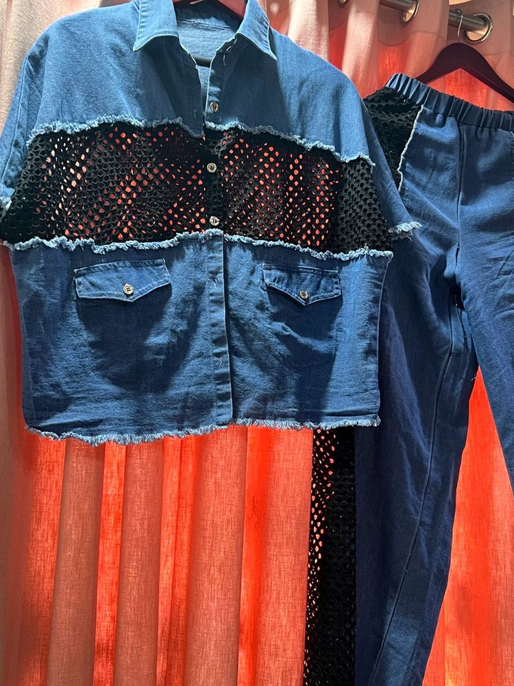 Denim Net Coord Set