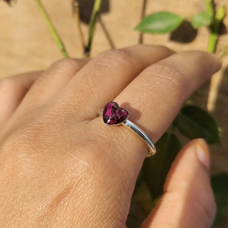 Real Rose Resin Ring