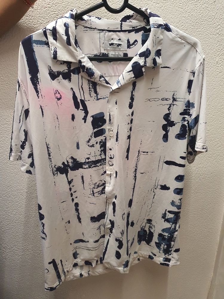 Printed Nylon Half Shirt (Men)