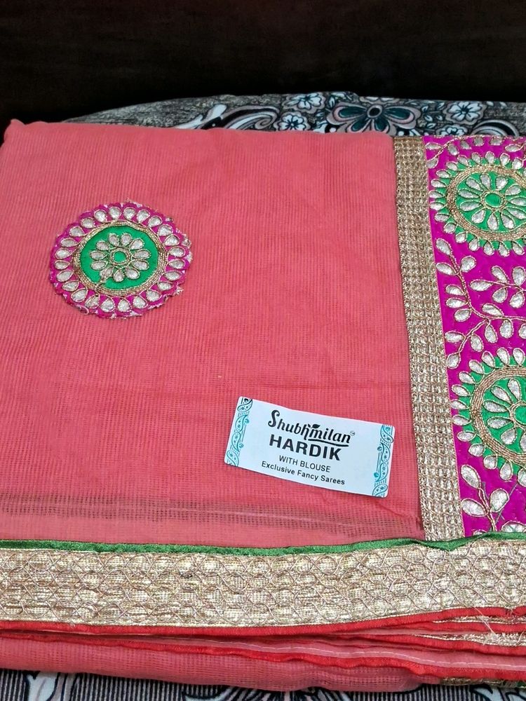 Cotton  Supernet Saree