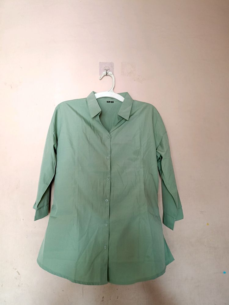 Women Shirt Pastel Green