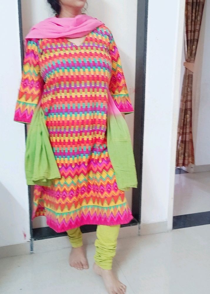 Cotton 3 Pc. Kurta Set