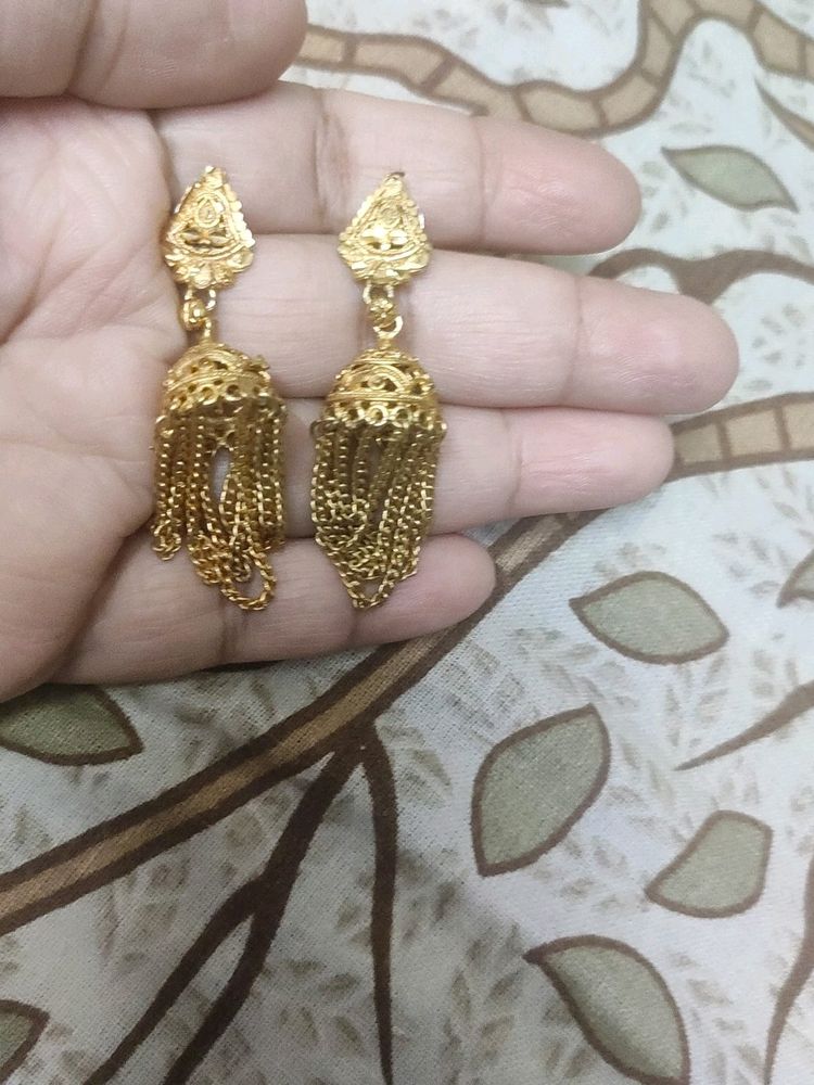 one gram gold jhumka