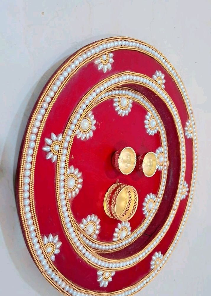 Wood Pooja Thali