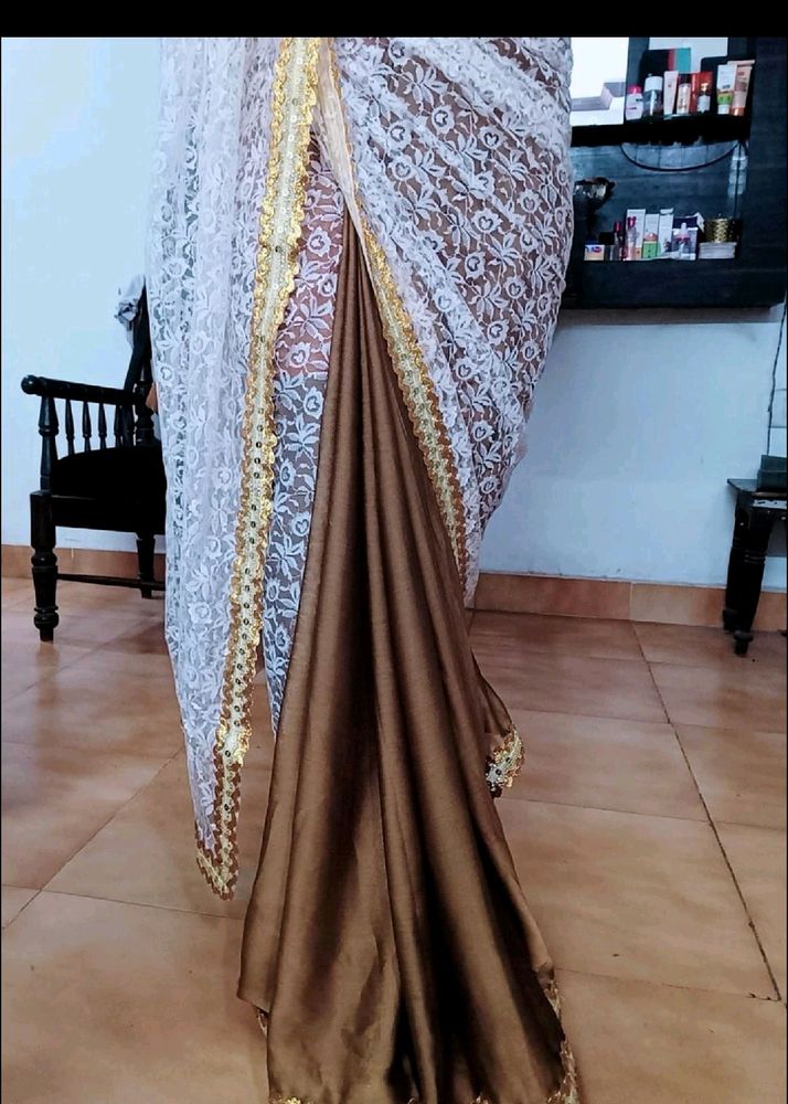 Beautiful 😍 Saree With Blouse