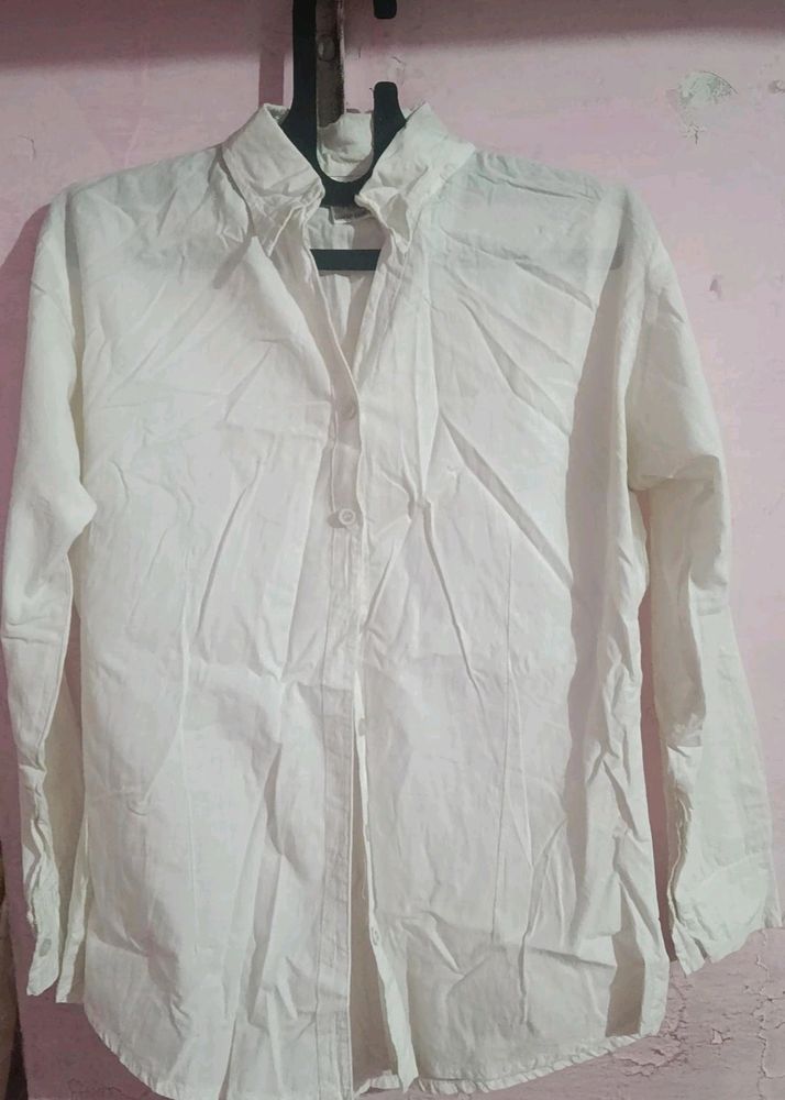 Pure White Formal Shirt