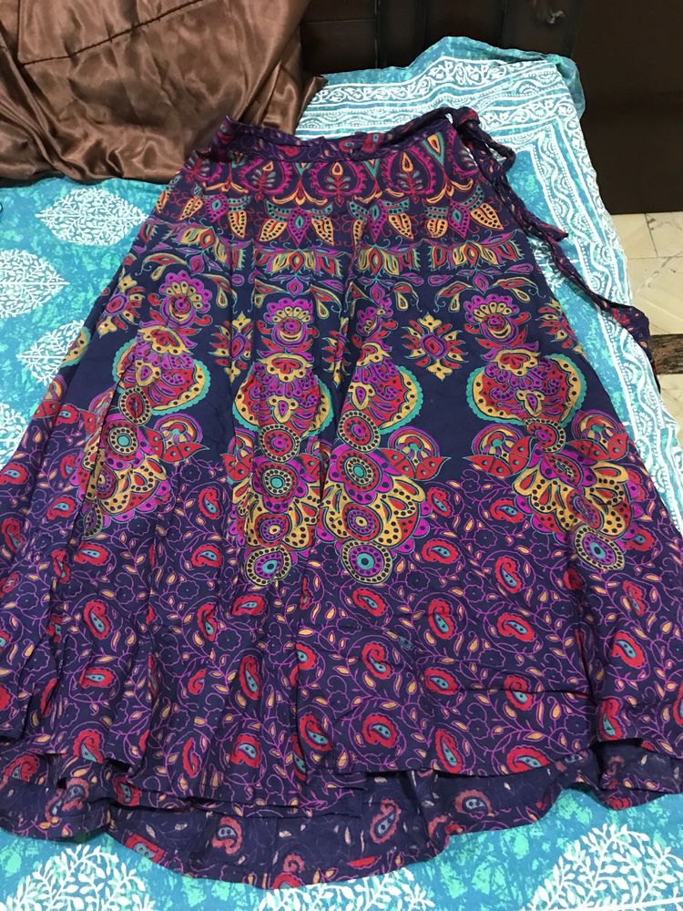 Ethnic Wrap Around Skirt