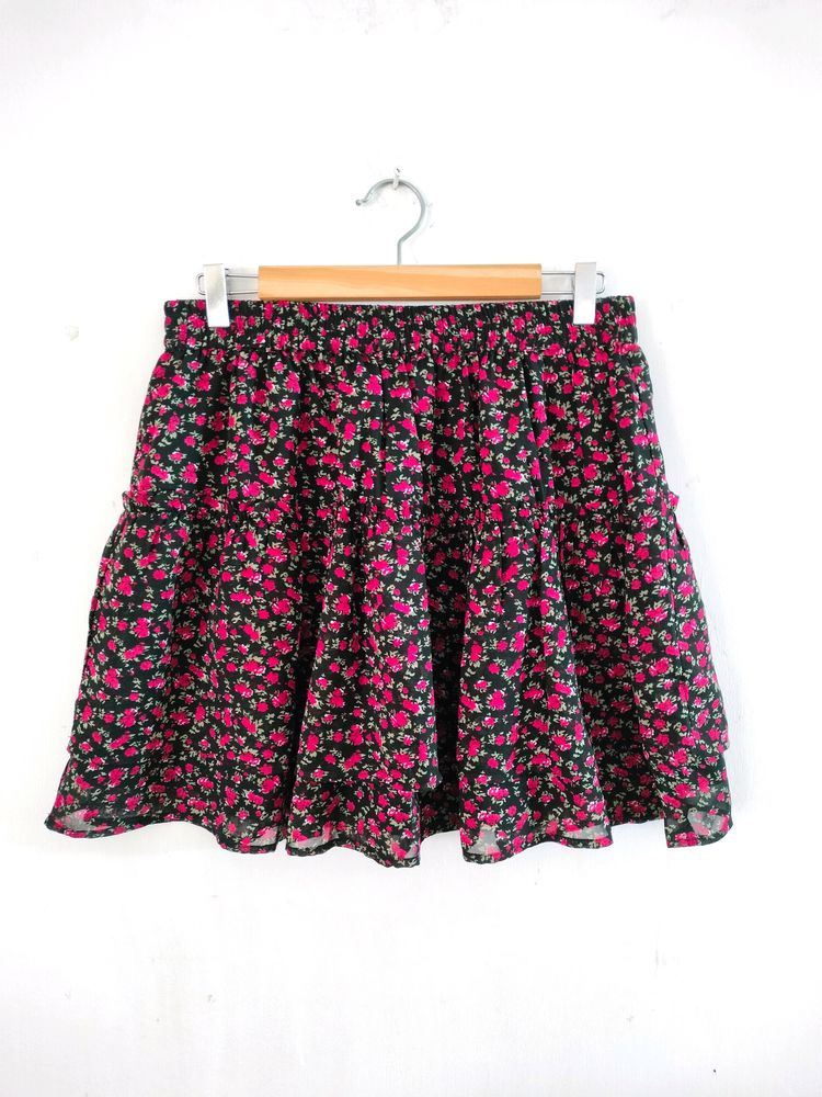 Multi Colour Printed Casual Skirt (Women's)