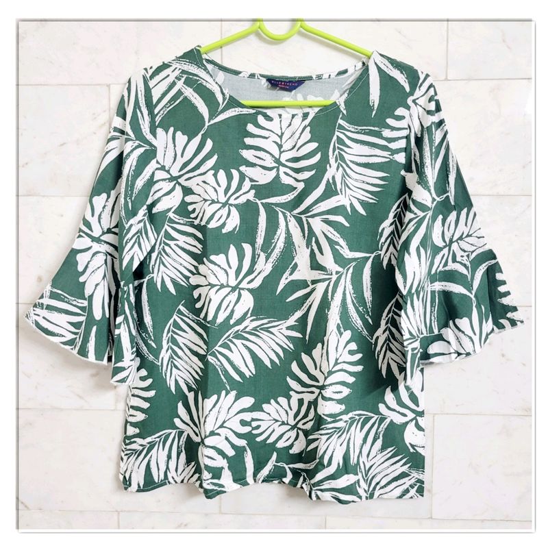 New Tropical Print Top