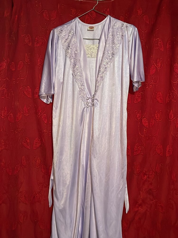 Night Dress With A Robe