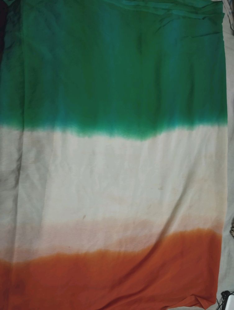 tricolour Indian flag inspired chunni