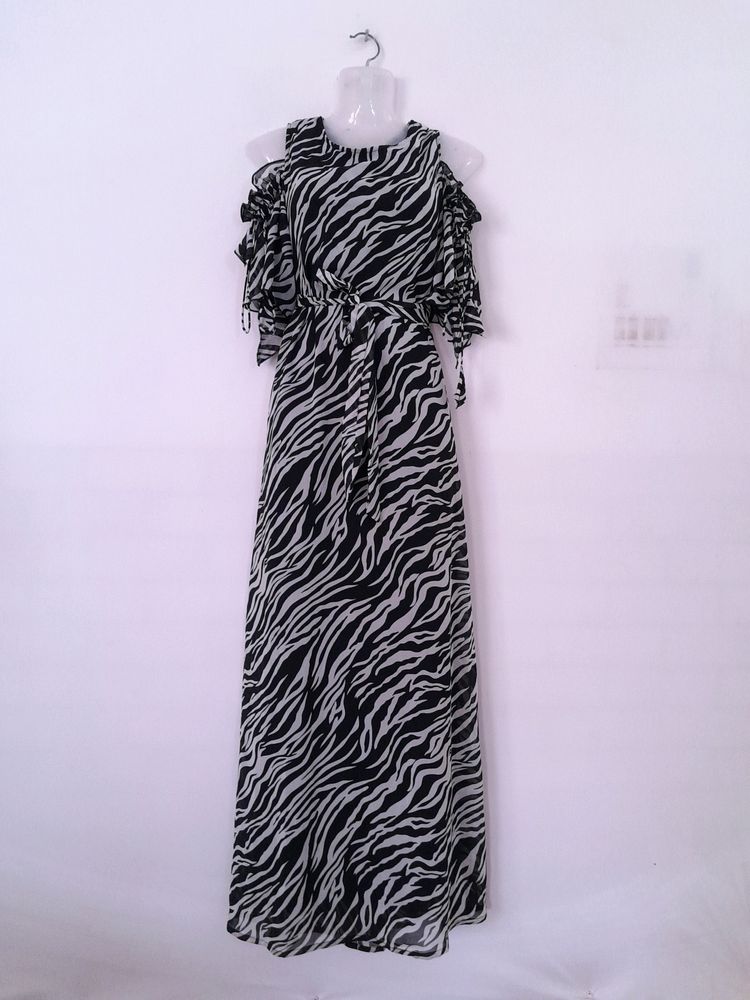 Black Printed Dress (Women's)