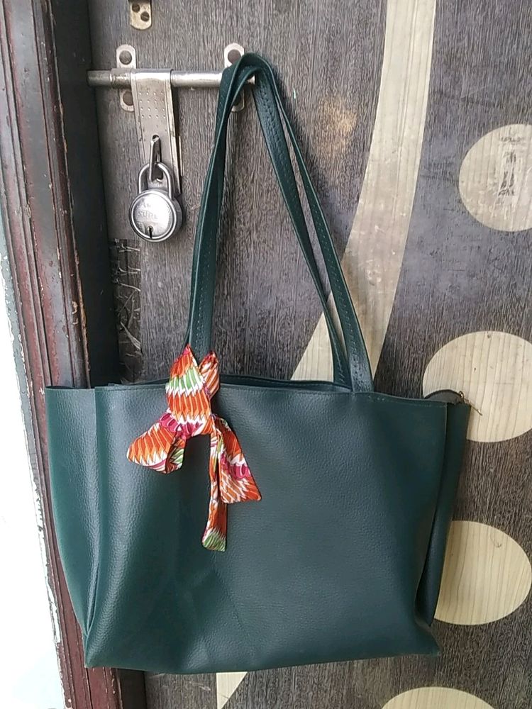 Beautiful Dark Green Handbag