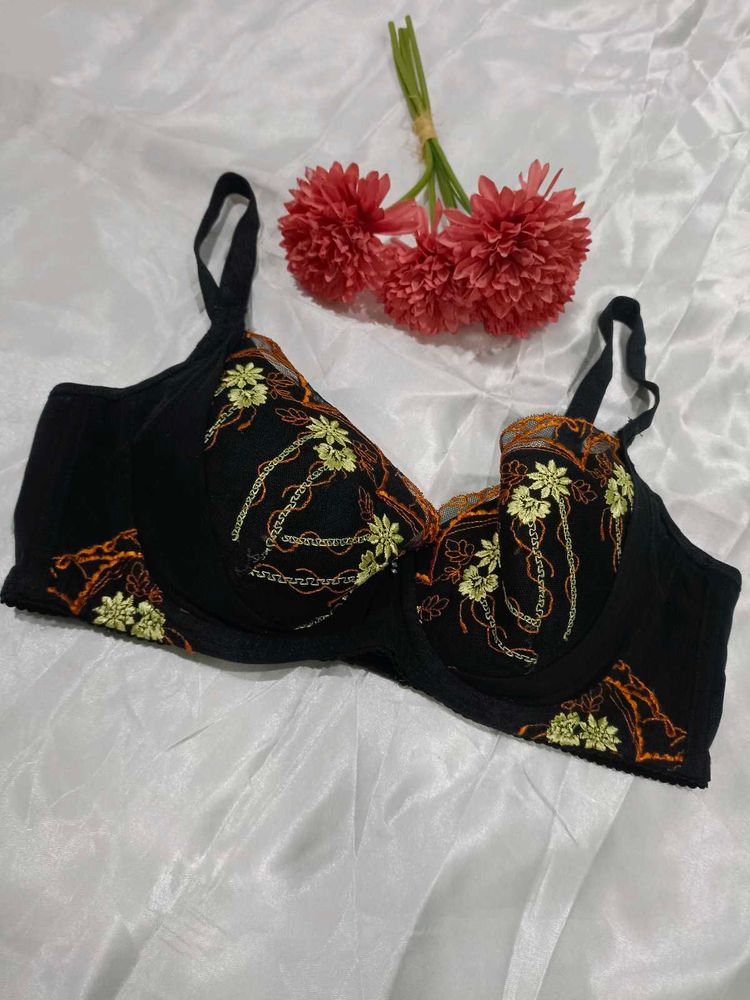 Imported Designer Bra with Embroidery Work