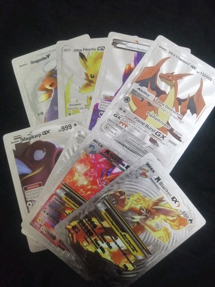 Pokemon silver edition cards set of 8