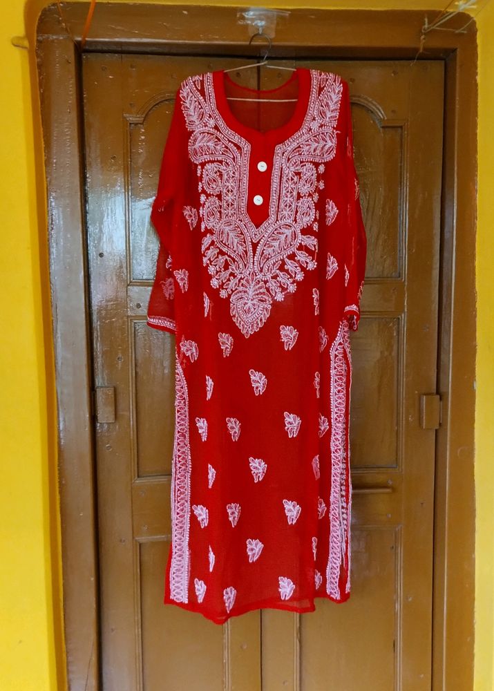 Chikankari Kurta With Inner ❤️