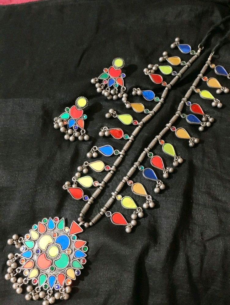 Real Mirror Afgani Necklace