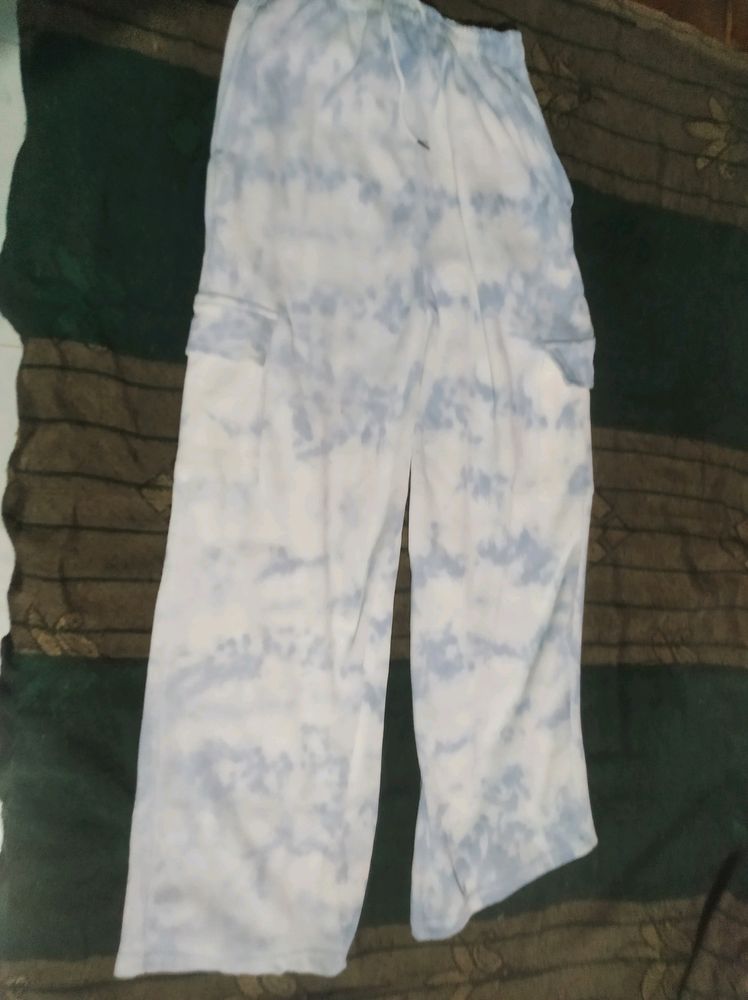 Blue And White Trouser