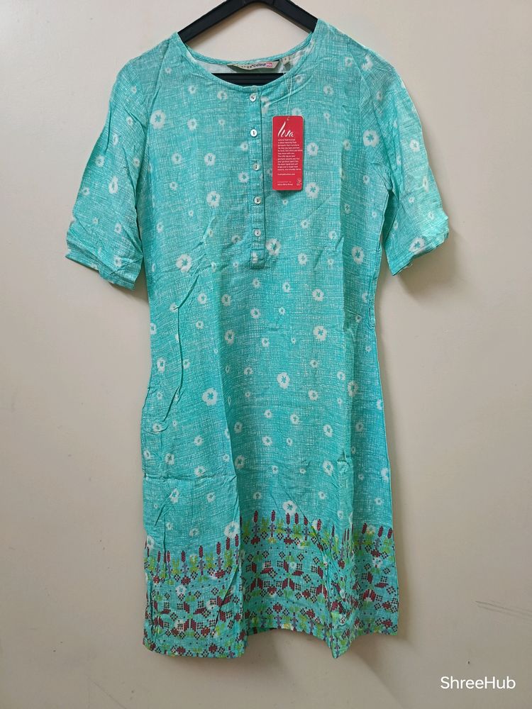 A Line Short Printed Kurti