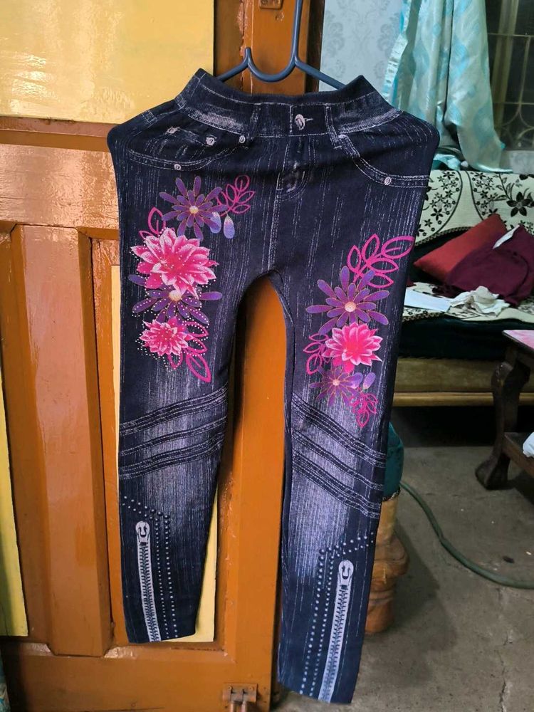 Demin Jeans Style Leggings