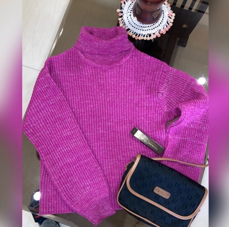 Turtle Neck Pullover For Women