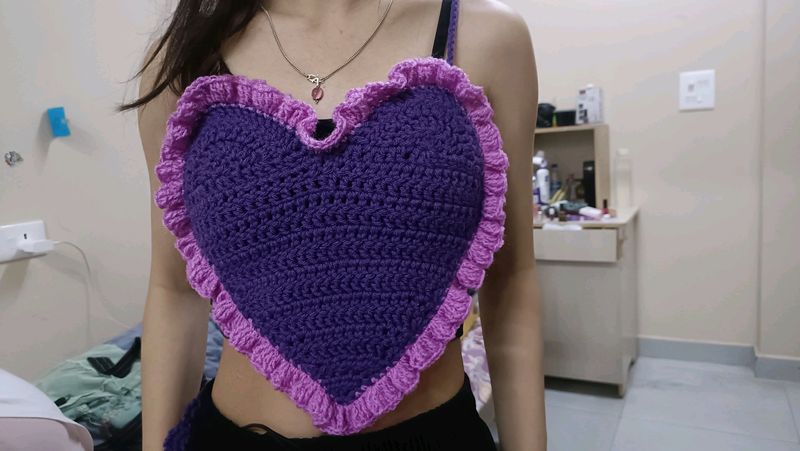 Crochet Heart Top