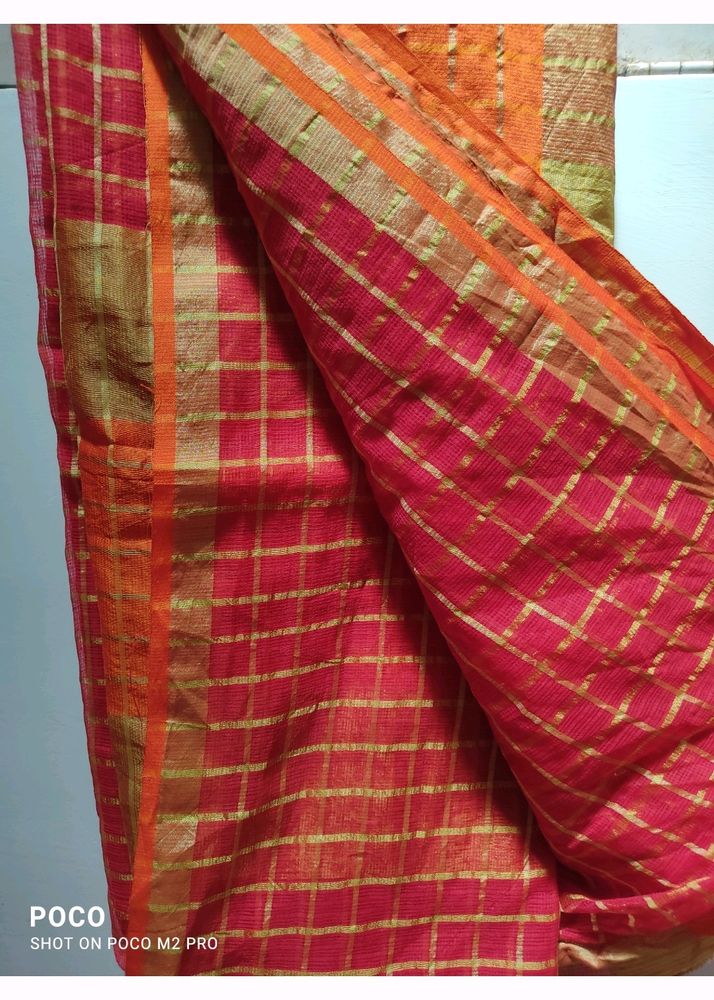 Red & Orange Saree