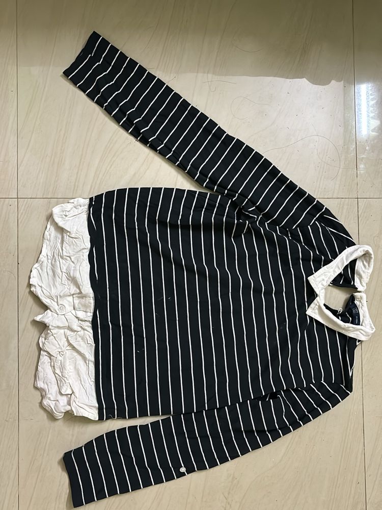 Black And White Stripped Top