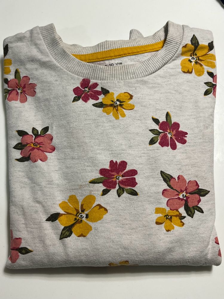 Floral Ventra Sweatshirt For 9-10 Years