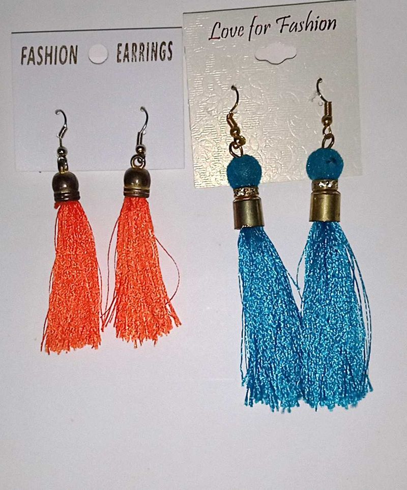 2 Set Of Thread Earrings