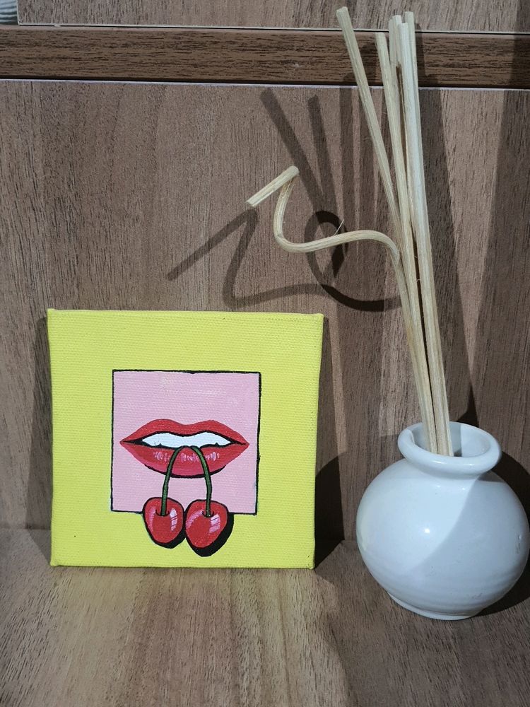 Cherry Lips Canvas