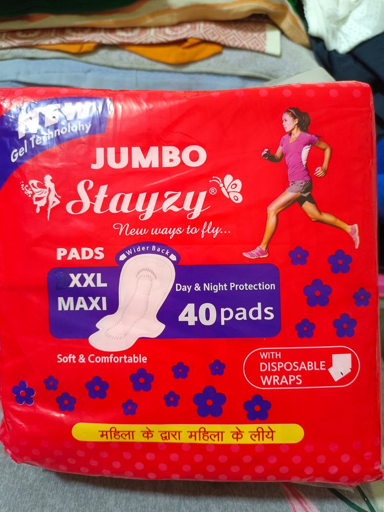 Stayzy XXL & XXXL Sanitary Pads Pack Of 80 Pad