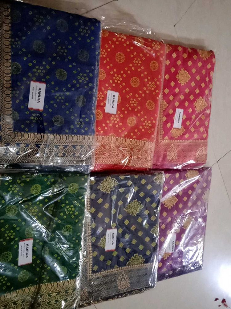 New With Tag Saree,7 Colours Available