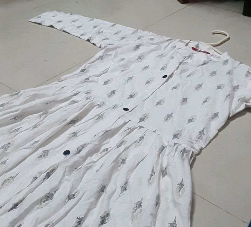 White Cotton Kurti For Women🤍✨