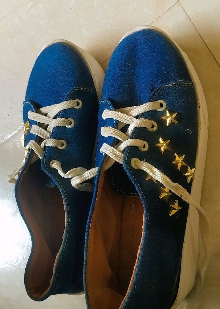 Star Navy Blue Shoes