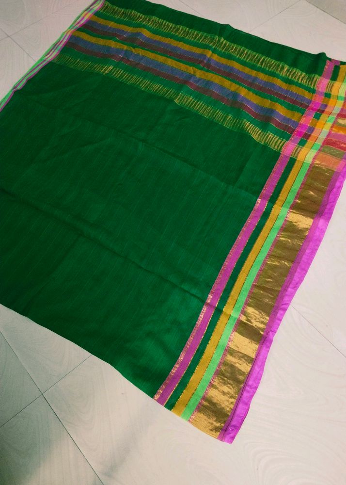 Zaree Border Pure Cotton Saree