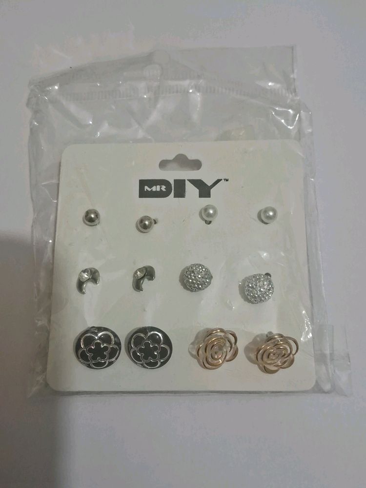 Earring Set Of 6 Pairs