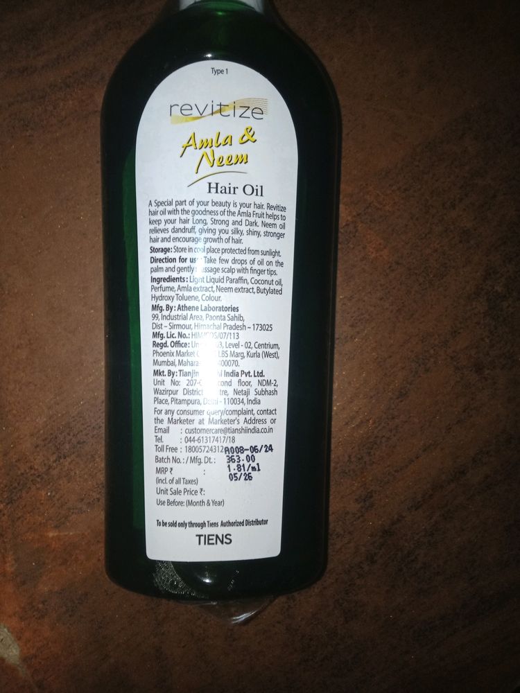 Amla & Neem Hair Oil