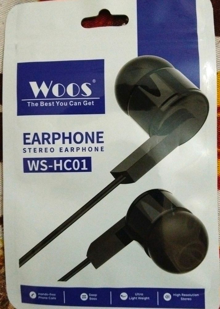 Woos Earphone Stereo Earphones WS-HC01