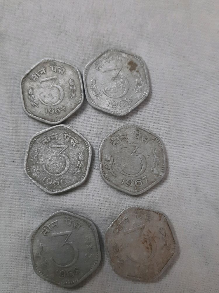 3 Paisa Old Coin