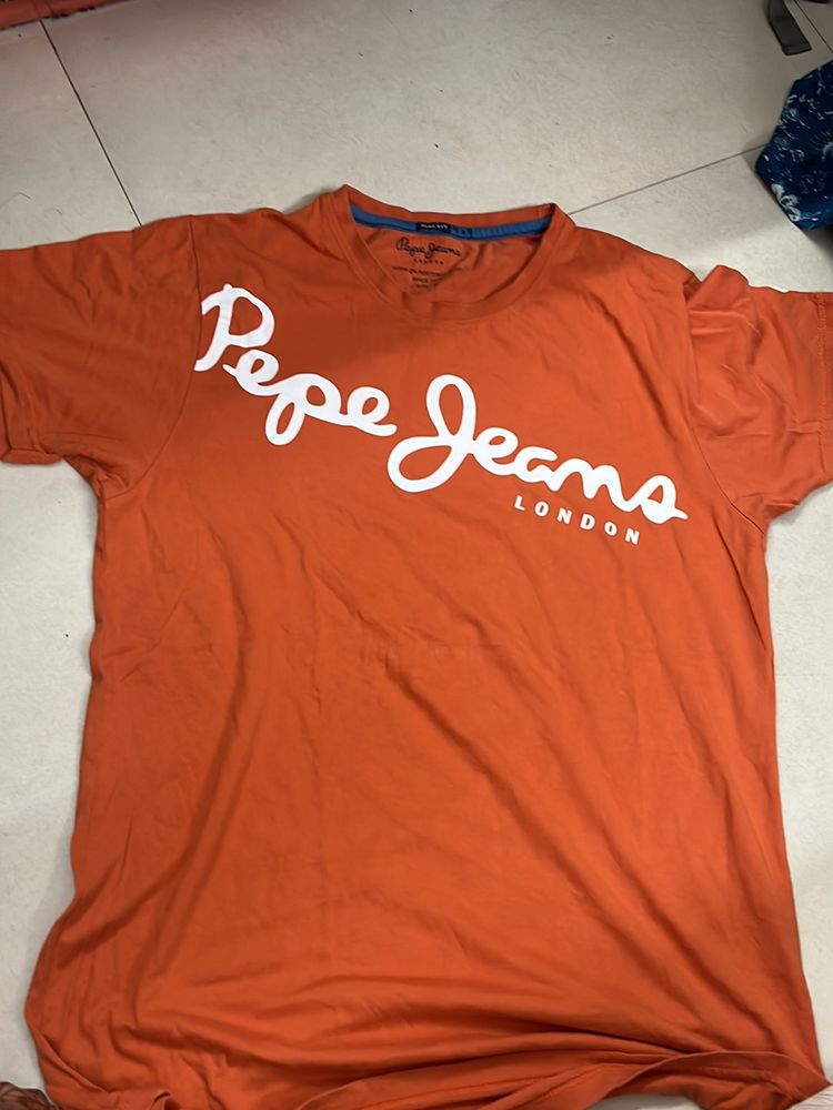 Pepe Jeans London Orange causal Tshirt