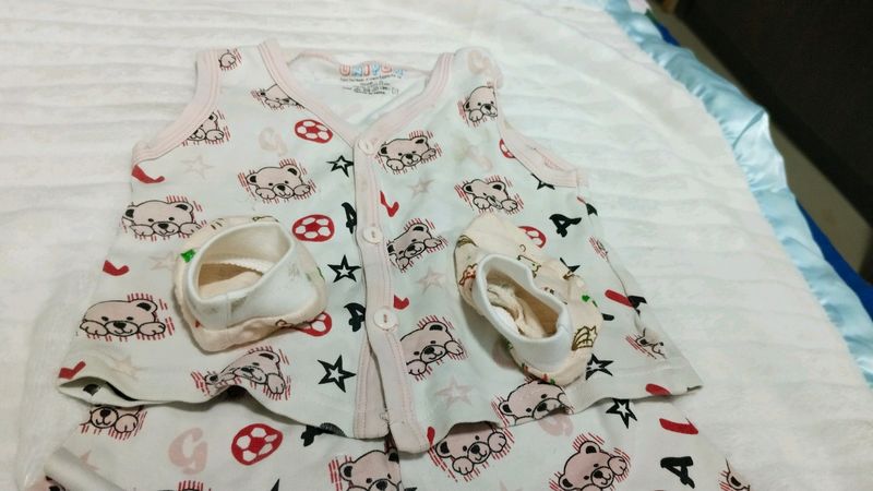 Used Baby Dress With Socks