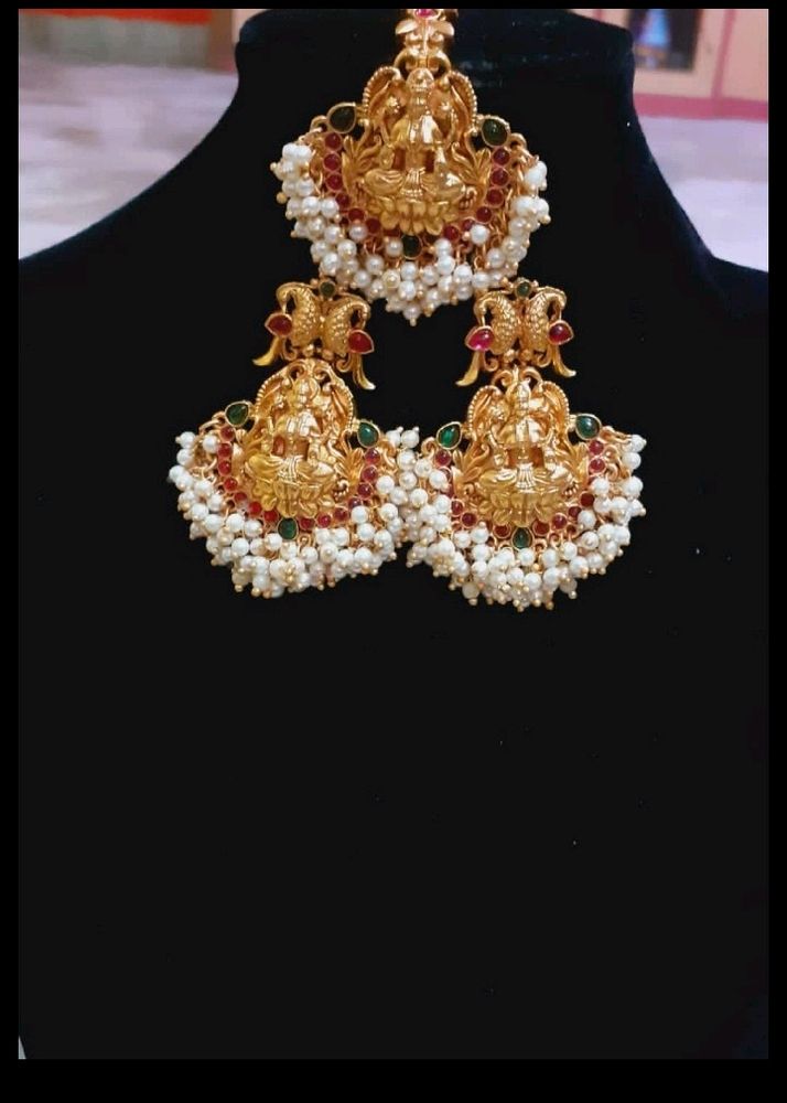 Temple Earring And Mangtika