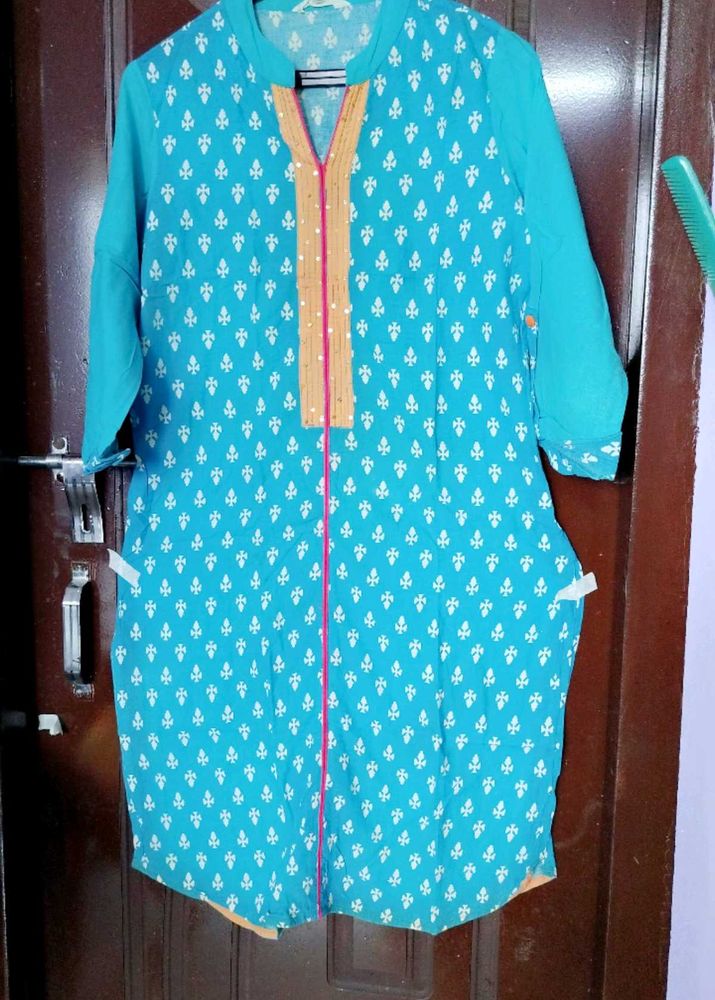 🩵🍊Beautiful Kurti🩵🍊