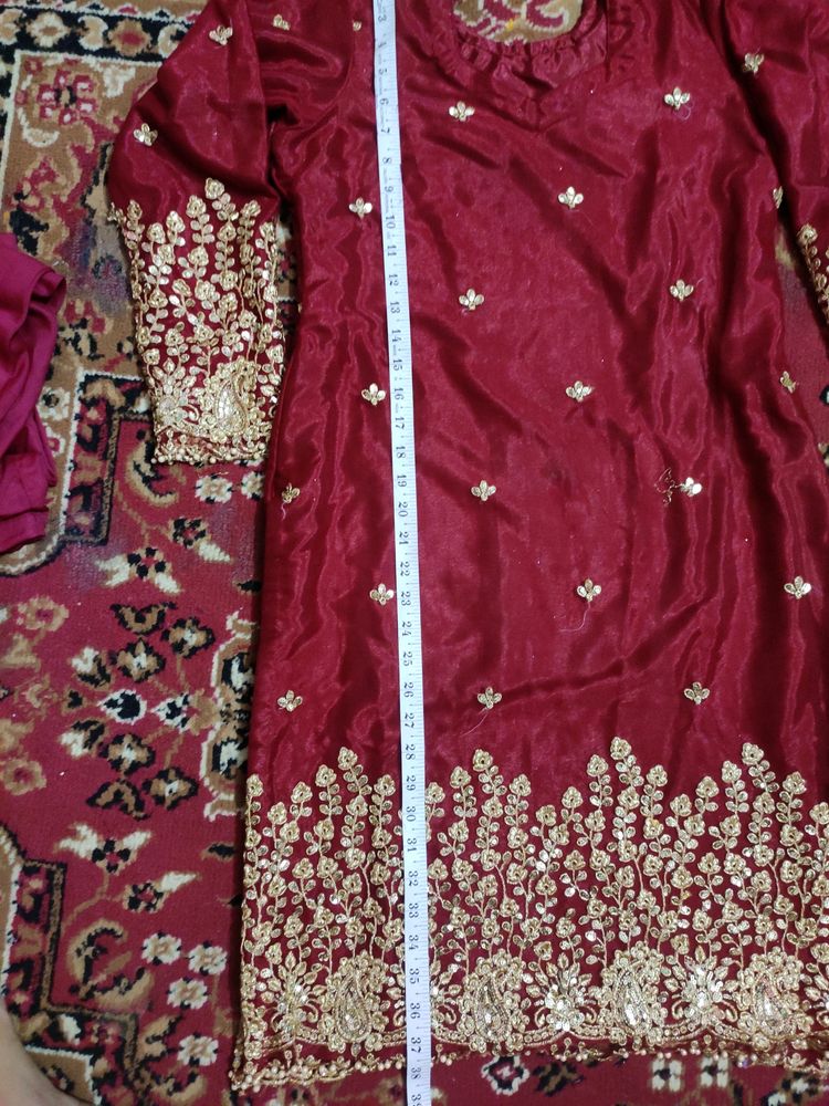 Bridal Kurti With Chunni