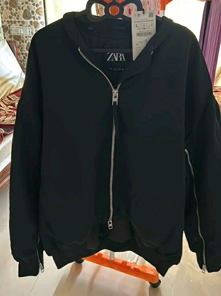 ZARA Oversized Nylon Bomber Jacket (New with tags)